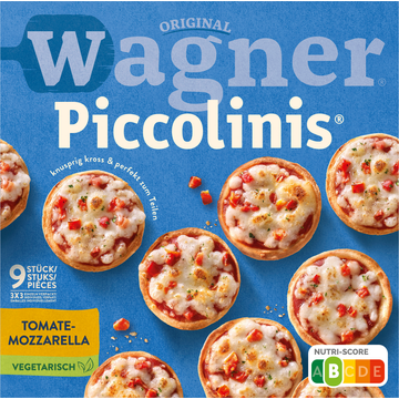 Original Wagner Piccolinis Pizza Tomate-Mozzarella 9 Stuks 270g