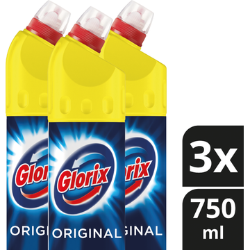 Glorix Original Bleek 3x 750ml bestellen? - Huishouden, dieren ...