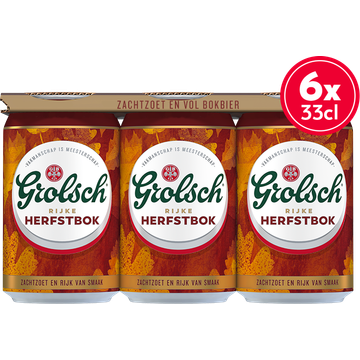 Jumbo Grolsch - Herfstbok - 6 x 330ML aanbieding