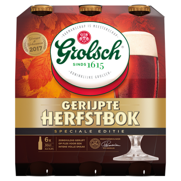 Jumbo Grolsch - Gerijpte Herfstbok - Fles - 6 x 300ML aanbieding