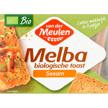 Van der Meulen Melba Biologische Toast Sesam 100g bij Jumbo