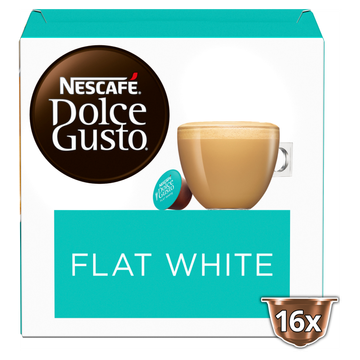 Renderen evolutie Kalmte Nescafé Dolce Gusto Flat White capsules - 16 koffiecups bestellen? - Koffie  en thee — Jumbo Supermarkten