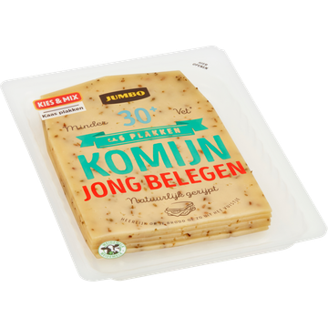 Jumbo Jong Belegen Komijn Kaas 30+ Plakken 190g Bestellen? - Vleeswaren ...