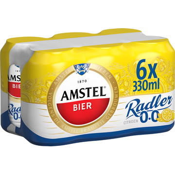 Amstel - Radler Citroen 0.0% Alcoholvrij - Blik - 6 X 330ML Bestellen ...