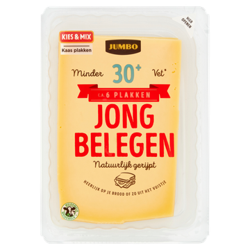 Jumbo Jong Belegen Kaas 30+ Plakken 190g Bestellen? - Vleeswaren, Kaas ...