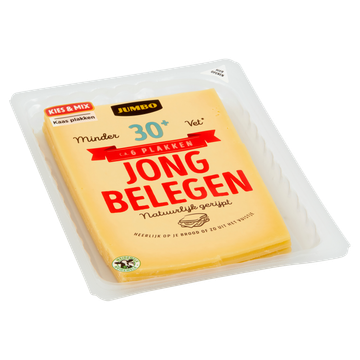 Jumbo Jong Belegen Kaas 30+ Plakken 190g Bestellen? - Vleeswaren, Kaas ...