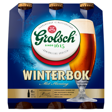 Jumbo Grolsch - Winterbok - Fles - 6 x 300ML aanbieding