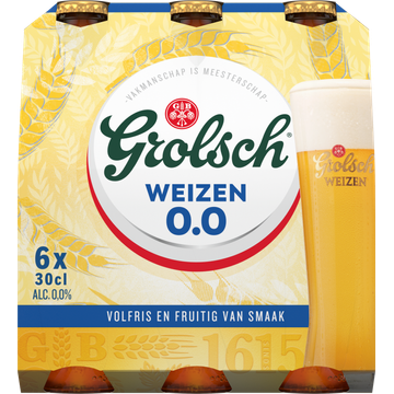 Jumbo Grolsch - Weizen 0.0% Alcoholvrij - Fles - 6 x 300ML aanbieding