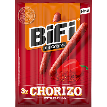 BiFi The Original Chorizo with Paprika 3 x 20g