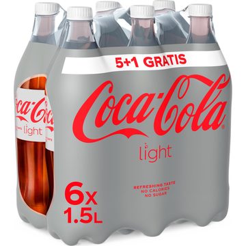 Jumbo Coca-Cola Light 5+1 Gratis PET Fles 6 x 1, 5L aanbieding