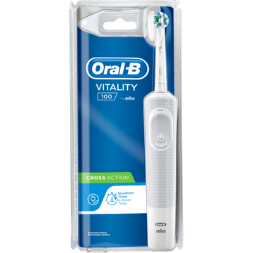 Oral-B Vitality 100 White CrossAction Elektrische Powered By Braun bestellen? - — Jumbo Supermarkten